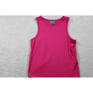 Olivia Rae Tank Top‎ Womens Small Pink Ribbed Sleeveless Knit Stretch Casual USA